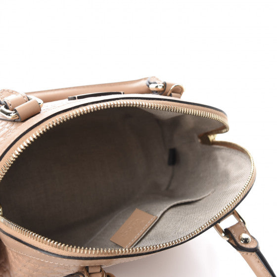 GUCCI Beige Guccissima Leather Small Dome Shoulder Bag