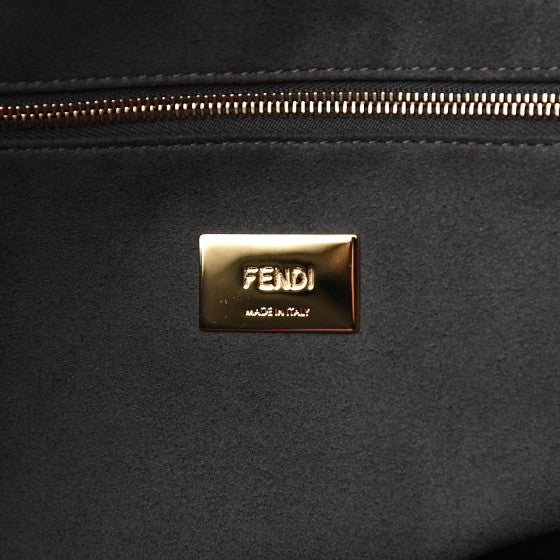 FENDI Red Leather FF Tote Bag