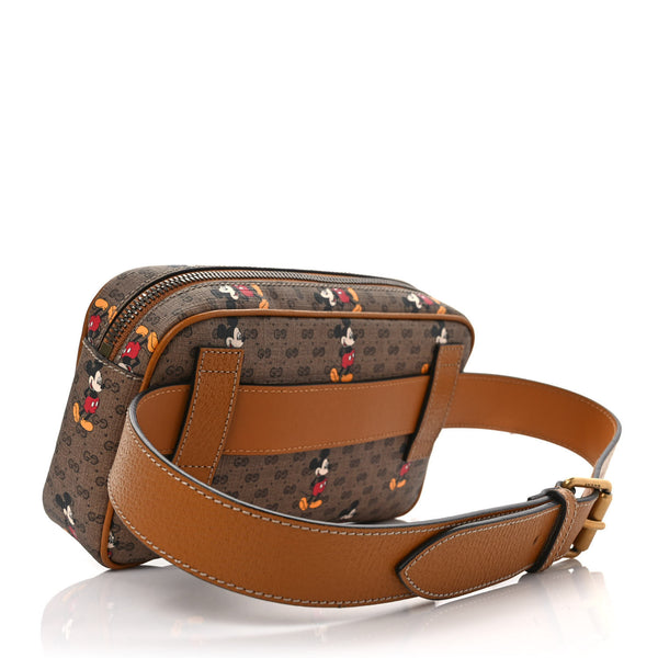 GUCCI x Disney Brown Monogram Belt Bag