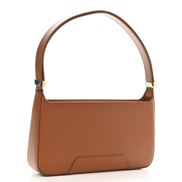 BURBERRY Brown Leather Shoulder Bag