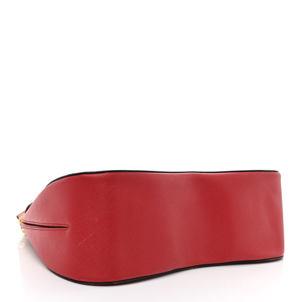 PRADA Red Leather Shoulder Bag